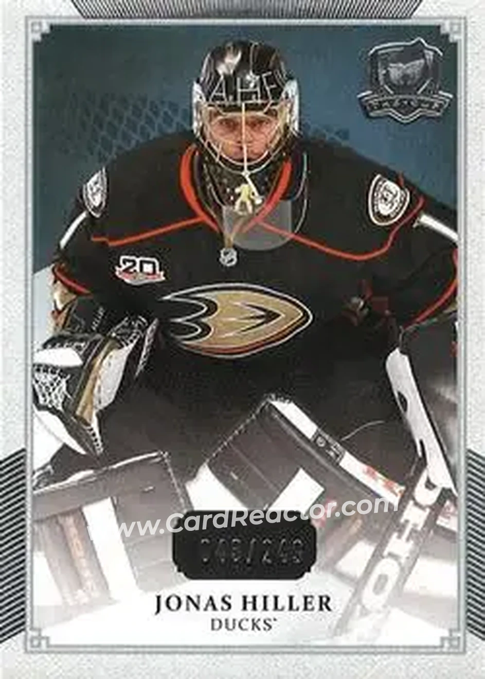 2013-14 Upper Deck The Cup #3 - Jonas Hiller - Anaheim Ducks - Front