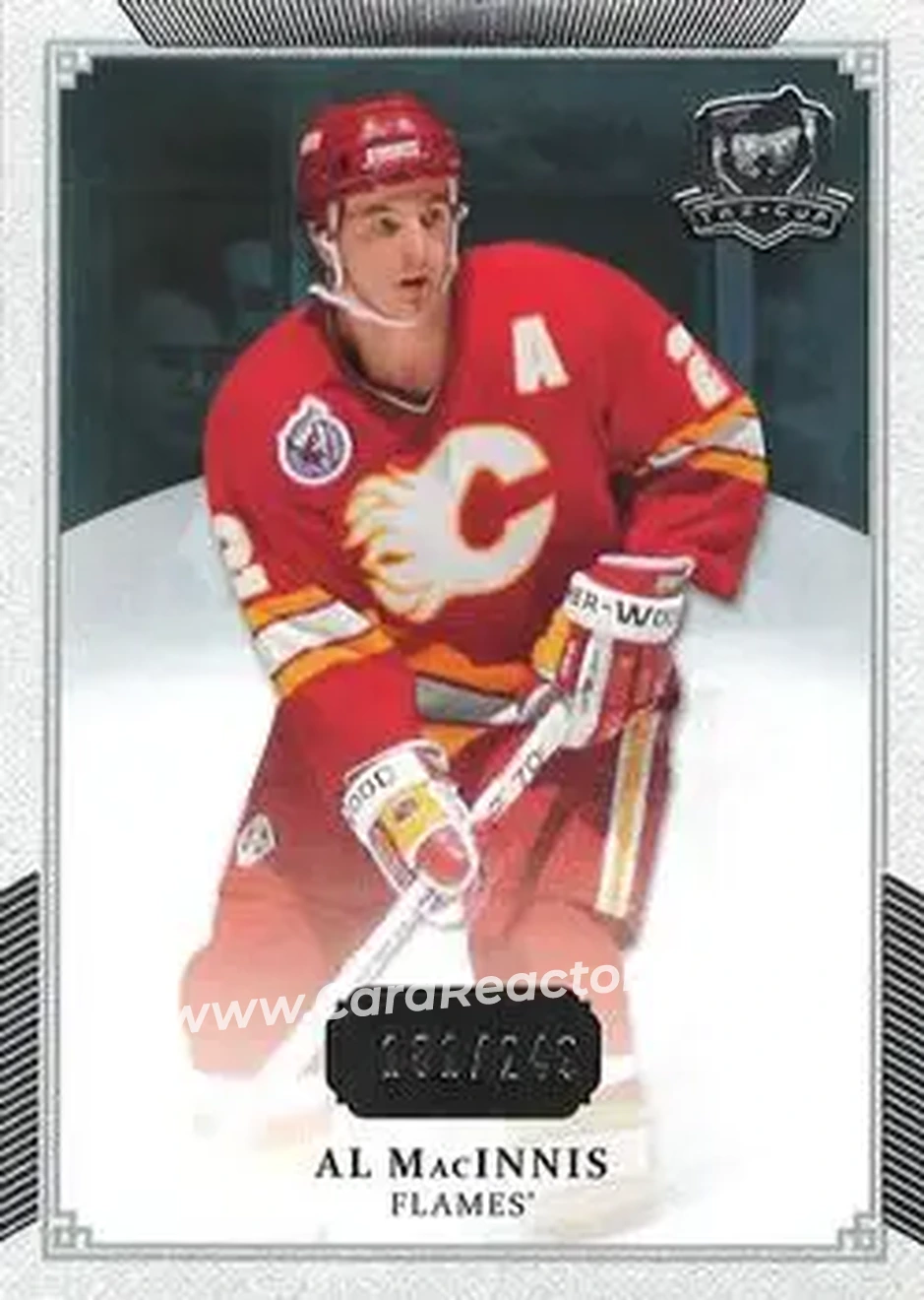 2013-14 Upper Deck The Cup #12 - Al MacInnis - Calgary Flames - Front 2013-14 Upper Deck The Cup #12 - Al MacInnis - Calgary Flames - Front