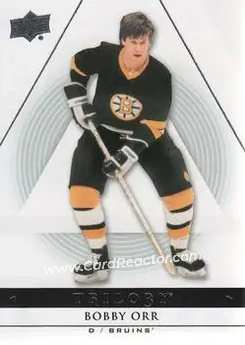 2013-14 Upper Deck Trilogy #5 - Bobby Orr - Boston Bruins - Front 2013-14 Upper Deck Trilogy #5 - Bobby Orr - Boston Bruins - Front