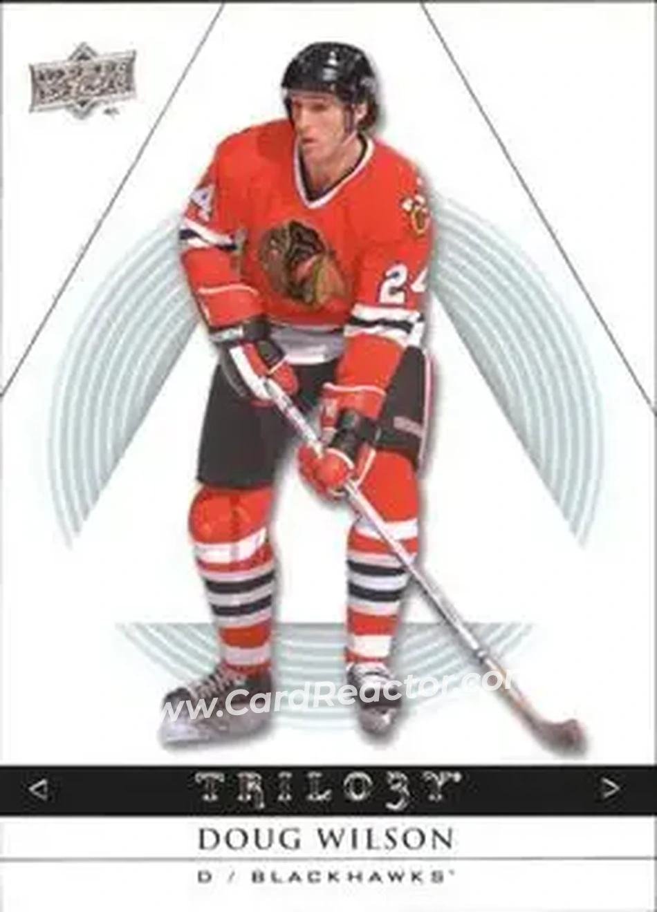 2013-14 Upper Deck Trilogy #22 - Doug Wilson - Chicago Blackhawks - Front 2013-14 Upper Deck Trilogy #22 - Doug Wilson - Chicago Blackhawks - Front