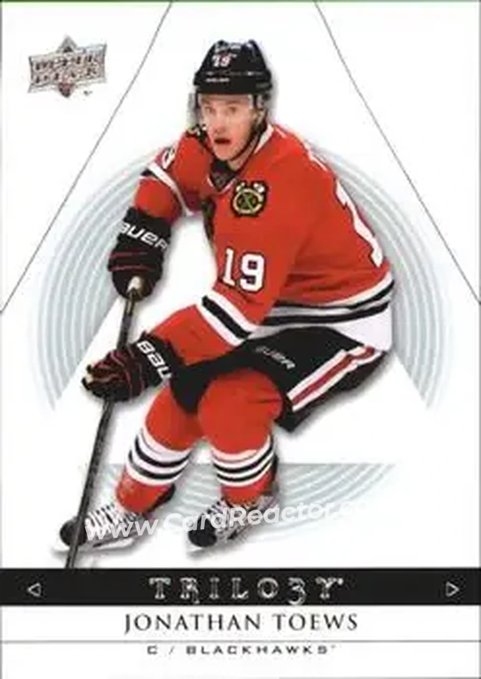 2013-14 Upper Deck Trilogy #24 - Jonathan Toews - Chicago Blackhawks - Front