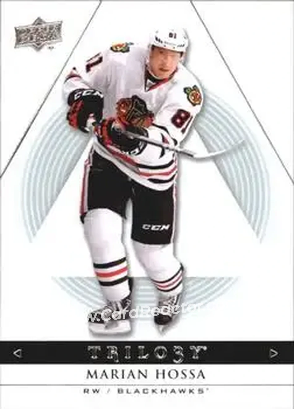 2013-14 Upper Deck Trilogy #25 - Marian Hossa - Chicago Blackhawks - Front 2013-14 Upper Deck Trilogy #25 - Marian Hossa - Chicago Blackhawks - Front