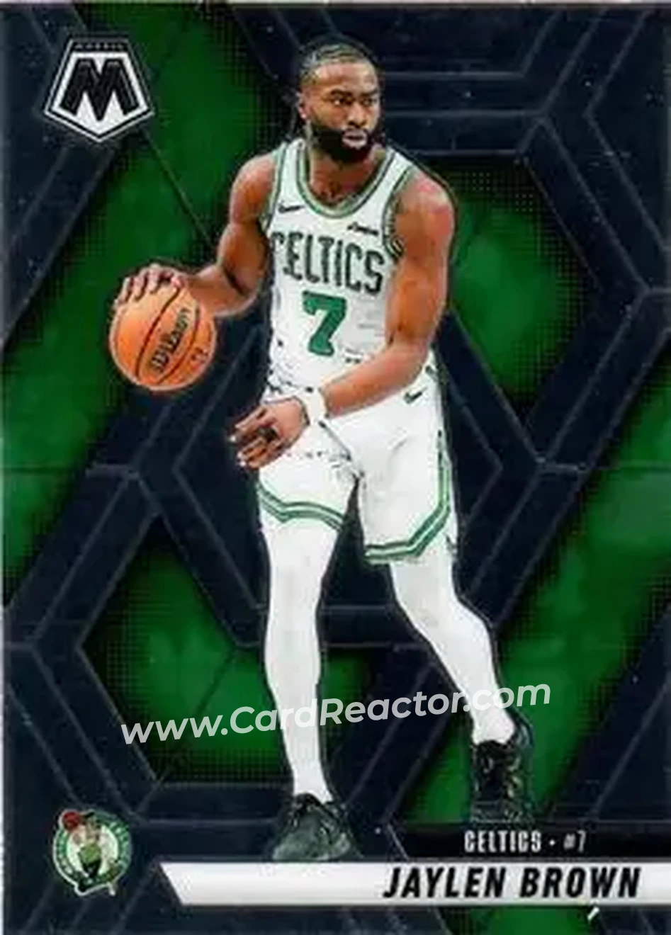 2024-25 Panini Mosaic #33 - Jaylen Brown - Boston Celtics - Front 2024-25 Panini Mosaic #33 - Jaylen Brown - Boston Celtics - Front