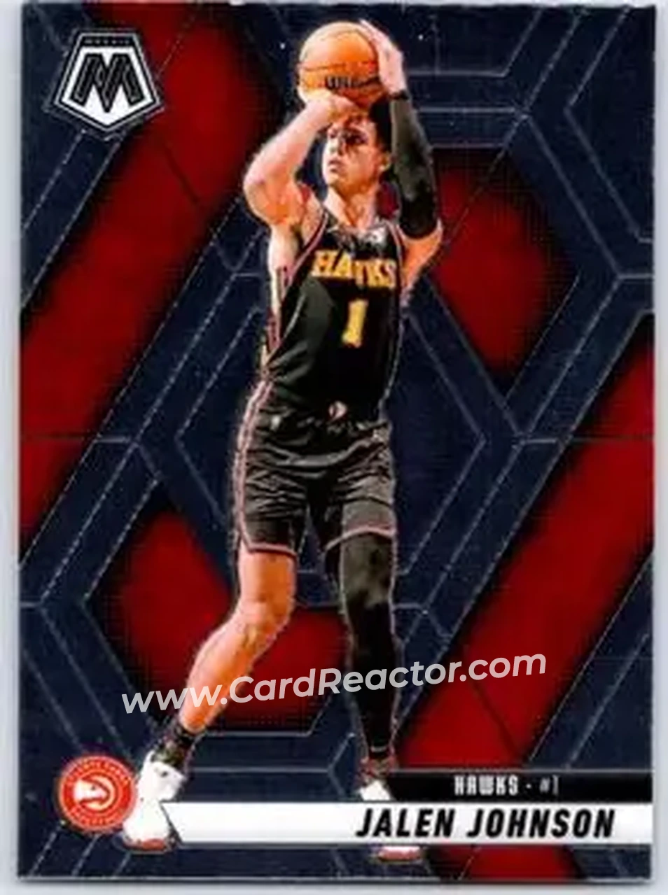 2024-25 Panini Mosaic #35 - Jalen Johnson - Atlanta Hawks - Front 2024-25 Panini Mosaic #35 - Jalen Johnson - Atlanta Hawks - Front