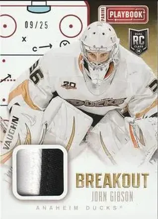 2013-14 Panini Playbook - Breakout Prime #B-JGI - John Gibson - Anaheim Ducks