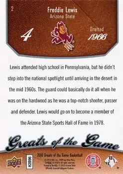 Back of Freddie Lewis