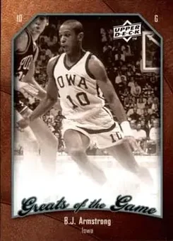 2009-10 Upper Deck Greats of the Game #8 - B.J. Armstrong - Iowa Hawkeyes