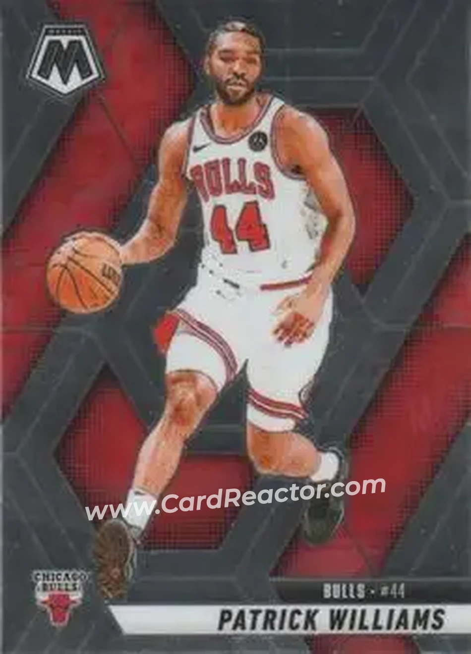 2024-25 Panini Mosaic #48 - Patrick Williams - Chicago Bulls - Front 2024-25 Panini Mosaic #48 - Patrick Williams - Chicago Bulls - Front