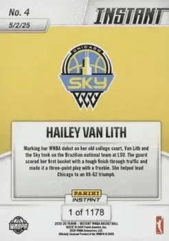 Back of Hailey Van Lith