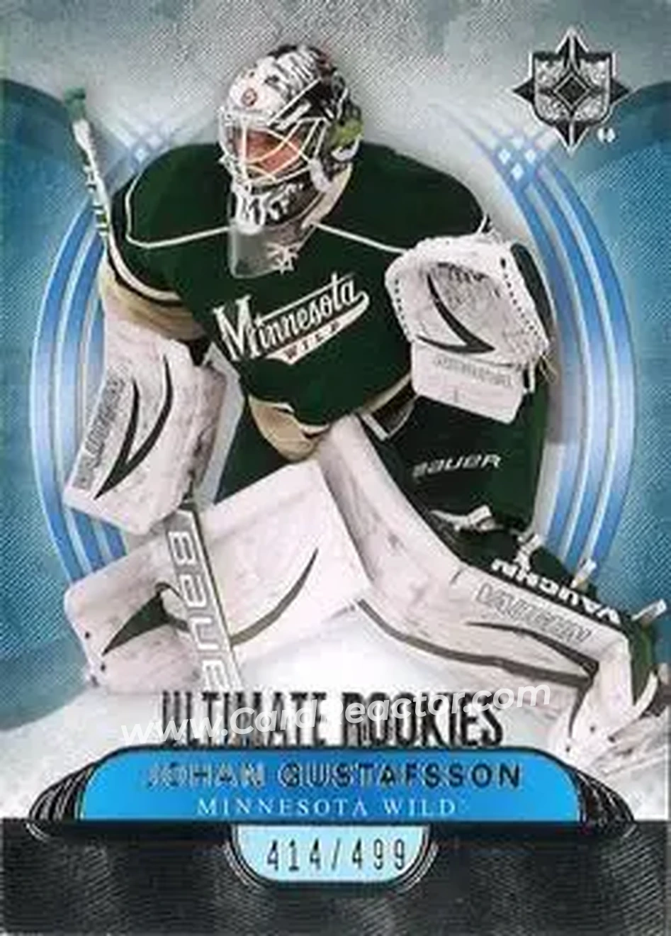 2013-14 Upper Deck Ultimate Collection #108 - Johan Gustafsson - Minnesota Wild - Front 2013-14 Upper Deck Ultimate Collection #108 - Johan Gustafsson - Minnesota Wild - Front