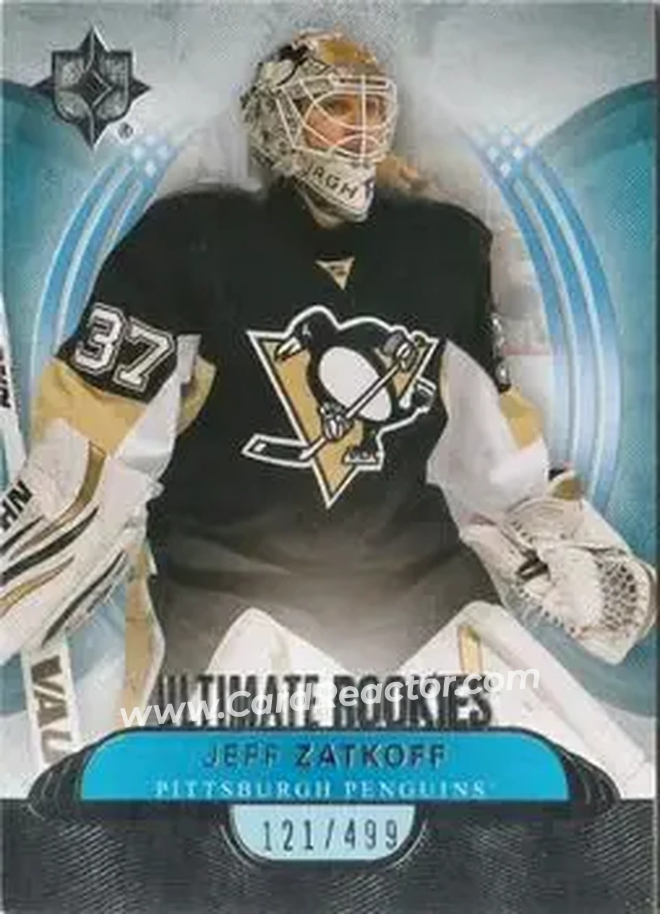 2013-14 Upper Deck Ultimate Collection #109 - Jeff Zatkoff - Pittsburgh Penguins - Front 2013-14 Upper Deck Ultimate Collection #109 - Jeff Zatkoff - Pittsburgh Penguins - Front