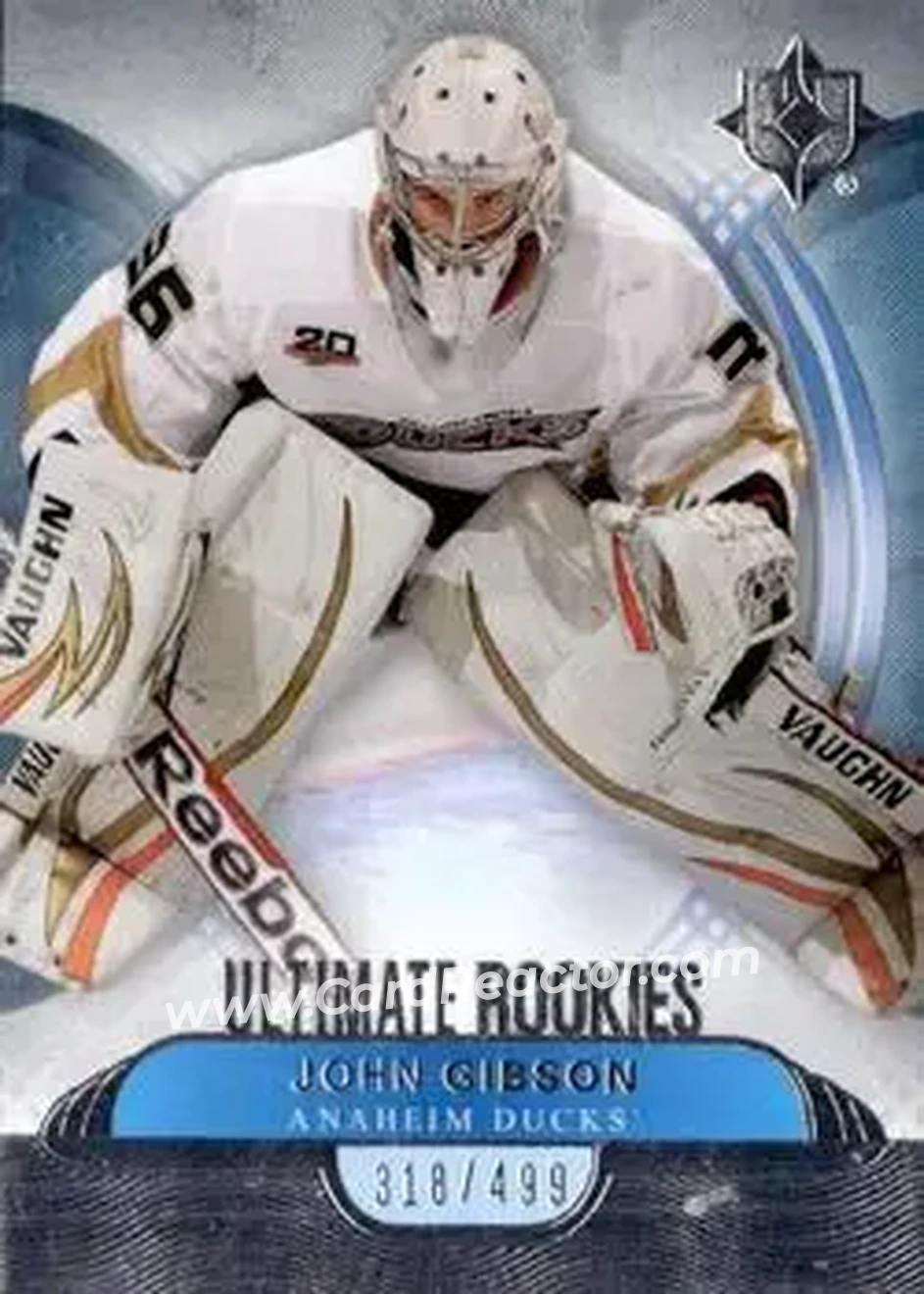 2013-14 Upper Deck Ultimate Collection #116 - John Gibson - Anaheim Ducks - Front