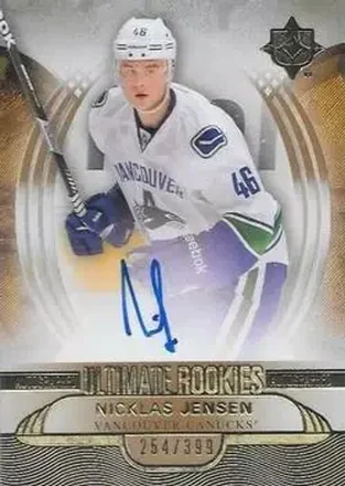 2013-14 Upper Deck Ultimate Collection #125 - Nicklas Jensen - Vancouver Canucks