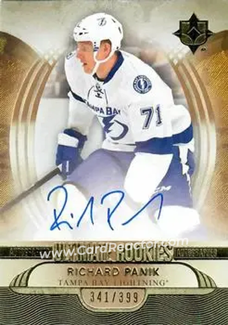 2013-14 Upper Deck Ultimate Collection #129 - Richard Panik - Tampa Bay Lightning - Front