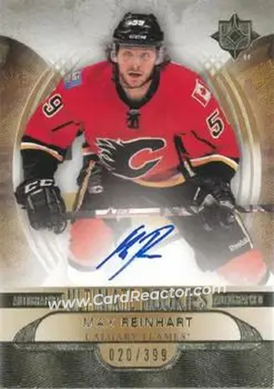 2013-14 Upper Deck Ultimate Collection #130 - Max Reinhart - Calgary Flames