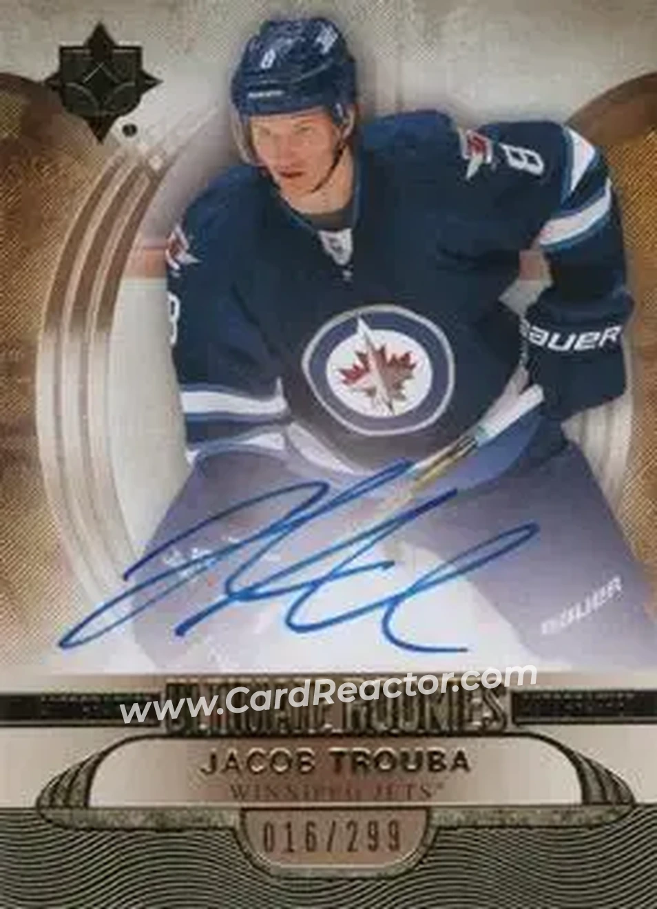 2013-14 Upper Deck Ultimate Collection #136 - Jacob Trouba - Winnipeg Jets - Front