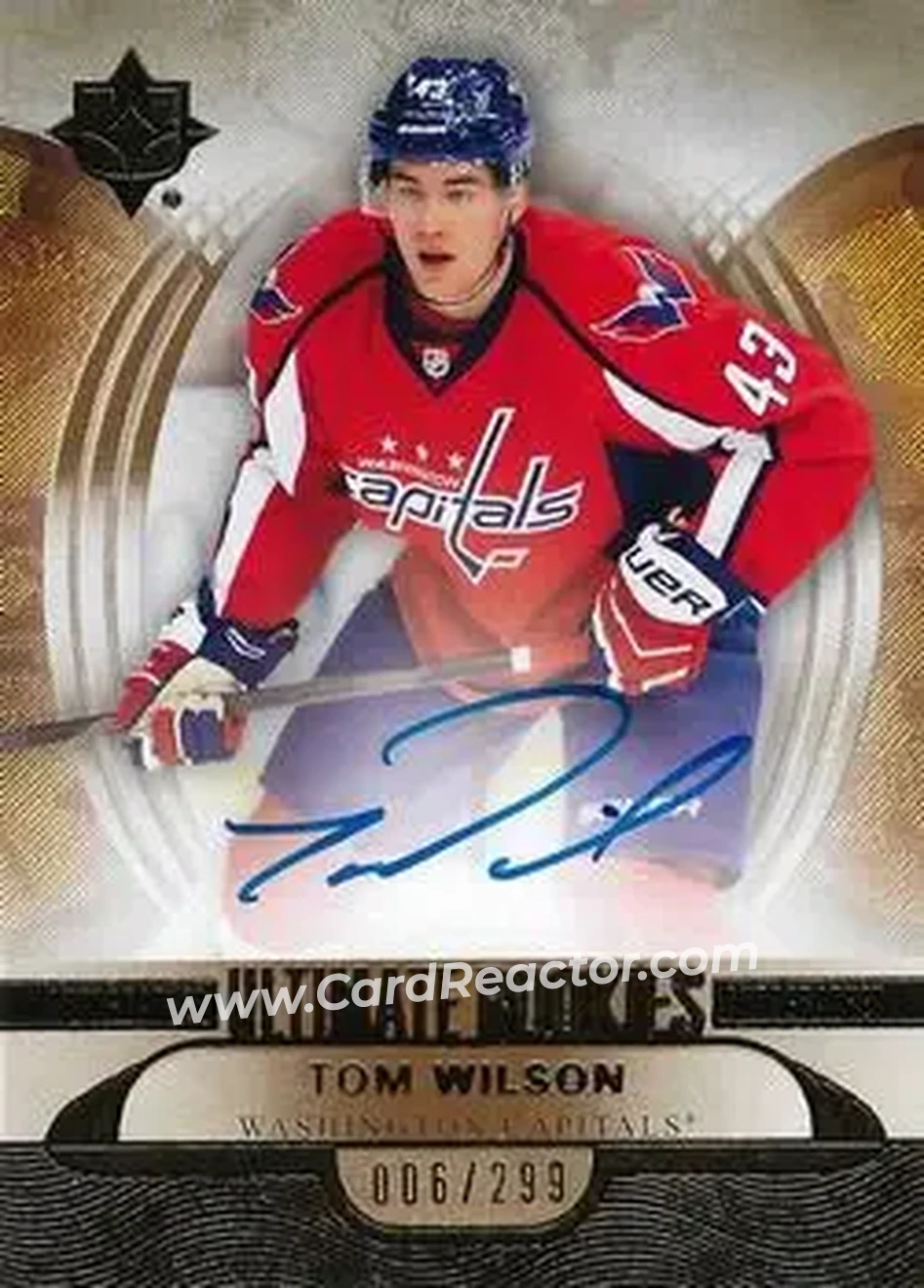 2013-14 Upper Deck Ultimate Collection #140 - Tom Wilson - Washington Capitals - Front