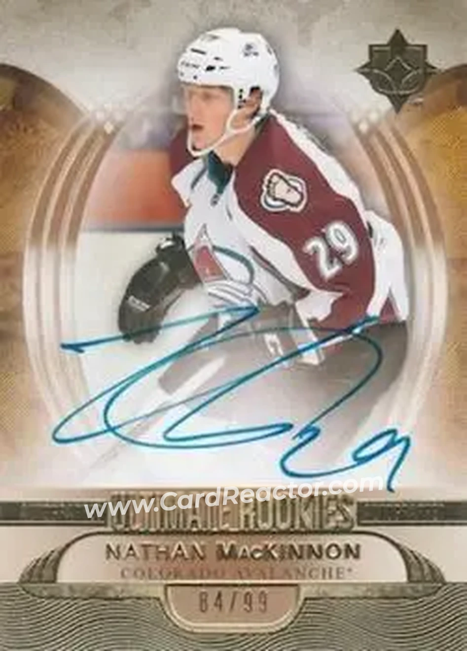 2013-14 Upper Deck Ultimate Collection #171 - Nathan MacKinnon - Colorado Avalanche - Front