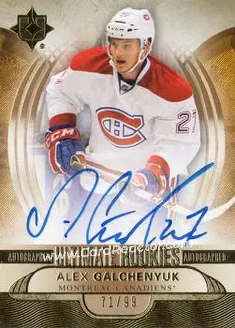 2013-14 Upper Deck Ultimate Collection #177 - Alex Galchenyuk - Montreal Canadiens - Front