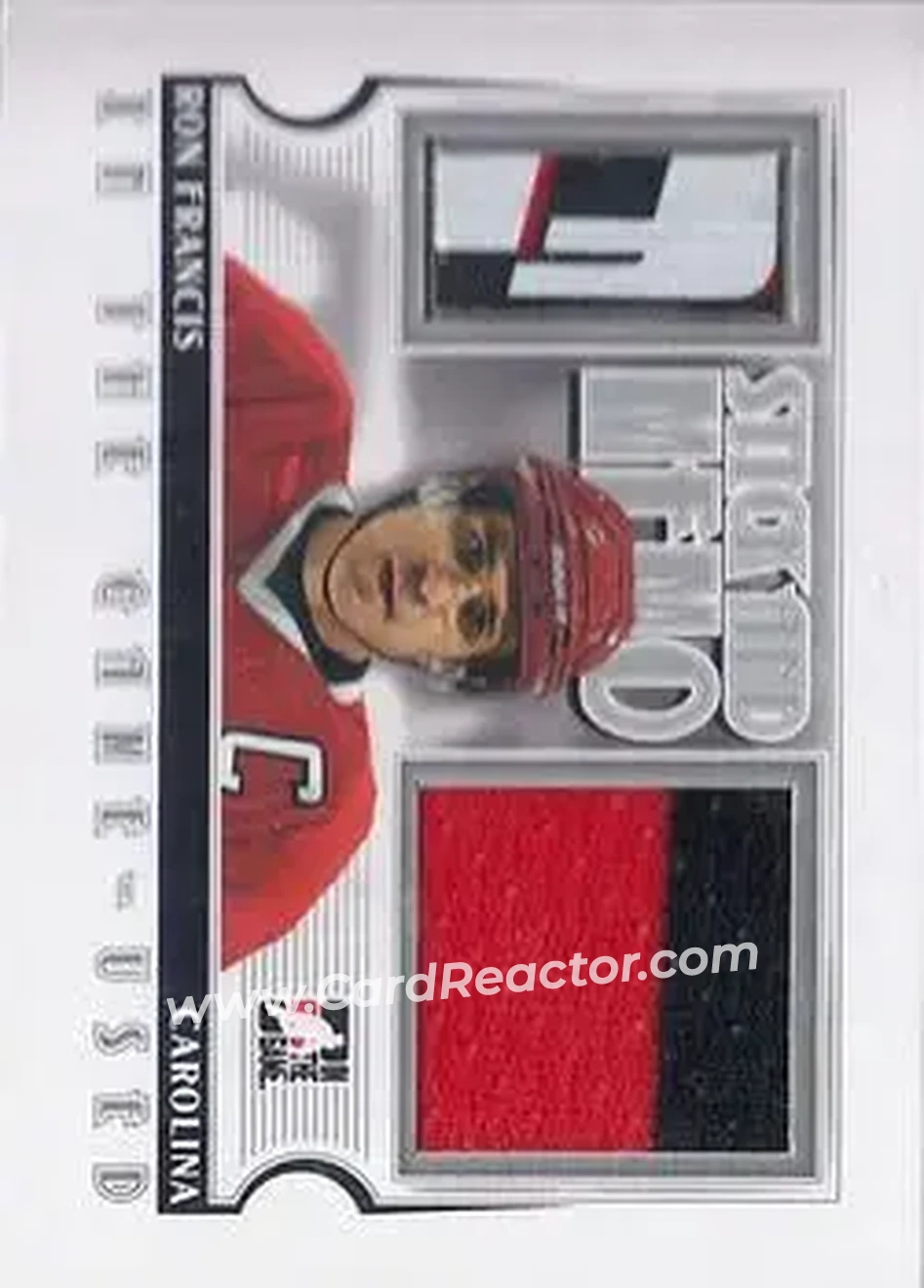 2013-14 In The Game Used - Game Used Stick and Memorabilia Silver Version #GUSM-12 - Ron Francis - Carolina Hurricanes - Front