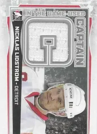 2013-14 In The Game Used - Captain C Silver #CC-12 - Nicklas Lidstrom - Detroit Red Wings