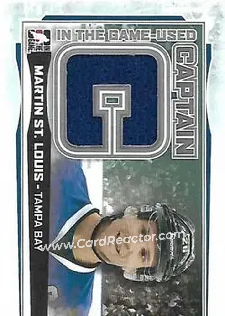 2013-14 In The Game Used - Captain C Silver #CC-14 - Martin St. Louis - Tampa Bay Lightning - Front