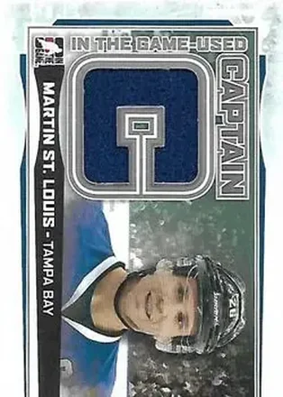 2013-14 In The Game Used - Captain C Silver #CC-14 - Martin St. Louis - Tampa Bay Lightning