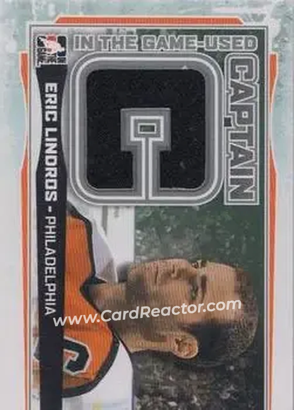 2013-14 In The Game Used - Captain C Silver #CC-16 - Eric Lindros - Philadelphia Flyers - Front