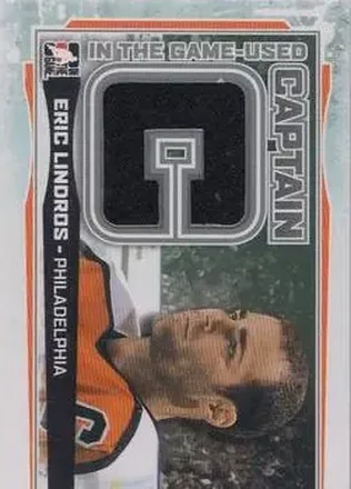 2013-14 In The Game Used - Captain C Silver #CC-16 - Eric Lindros - Philadelphia Flyers