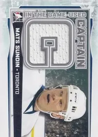 2013-14 In The Game Used - Captain C Silver #CC-17 - Mats Sundin - Toronto Maple Leafs