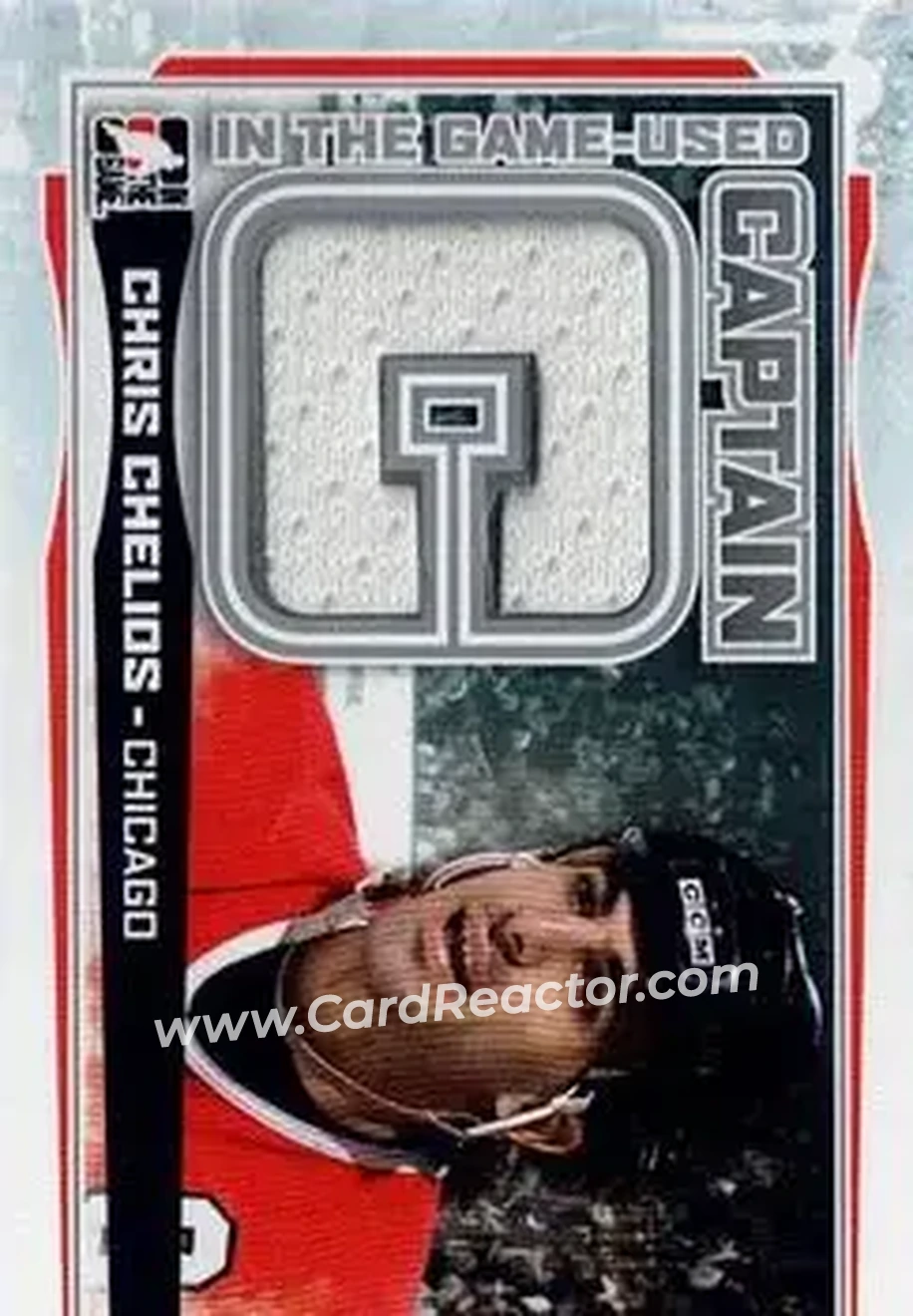 2013-14 In The Game Used - Captain C Silver #CC-18 - Chris Chelios - Chicago Blackhawks - Front