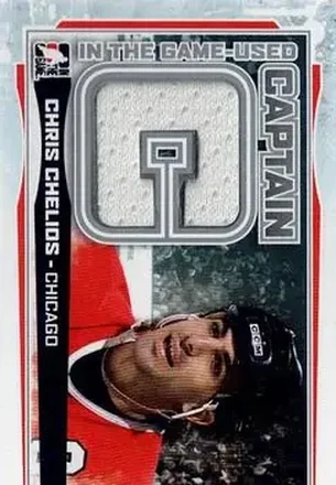 2013-14 In The Game Used - Captain C Silver #CC-18 - Chris Chelios - Chicago Blackhawks