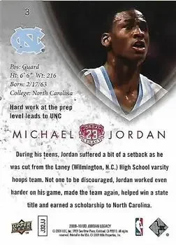 Back of Michael Jordan