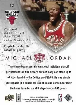 Back of Michael Jordan