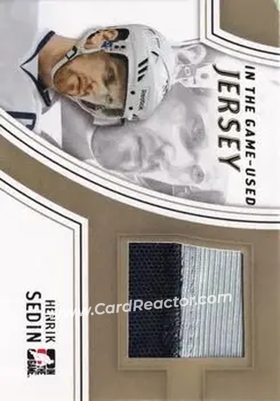 2013-14 In The Game Used - Jerseys Gold #GUJ-20 - Henrik Sedin - Vancouver Canucks - Front