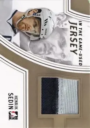 2013-14 In The Game Used - Jerseys Gold #GUJ-20 - Henrik Sedin - Vancouver Canucks