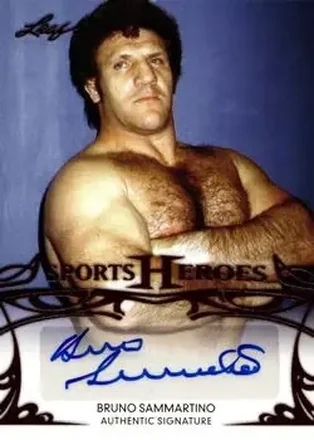 2013 Leaf Sports Heroes #BA-BS3 Bruno Sammartino