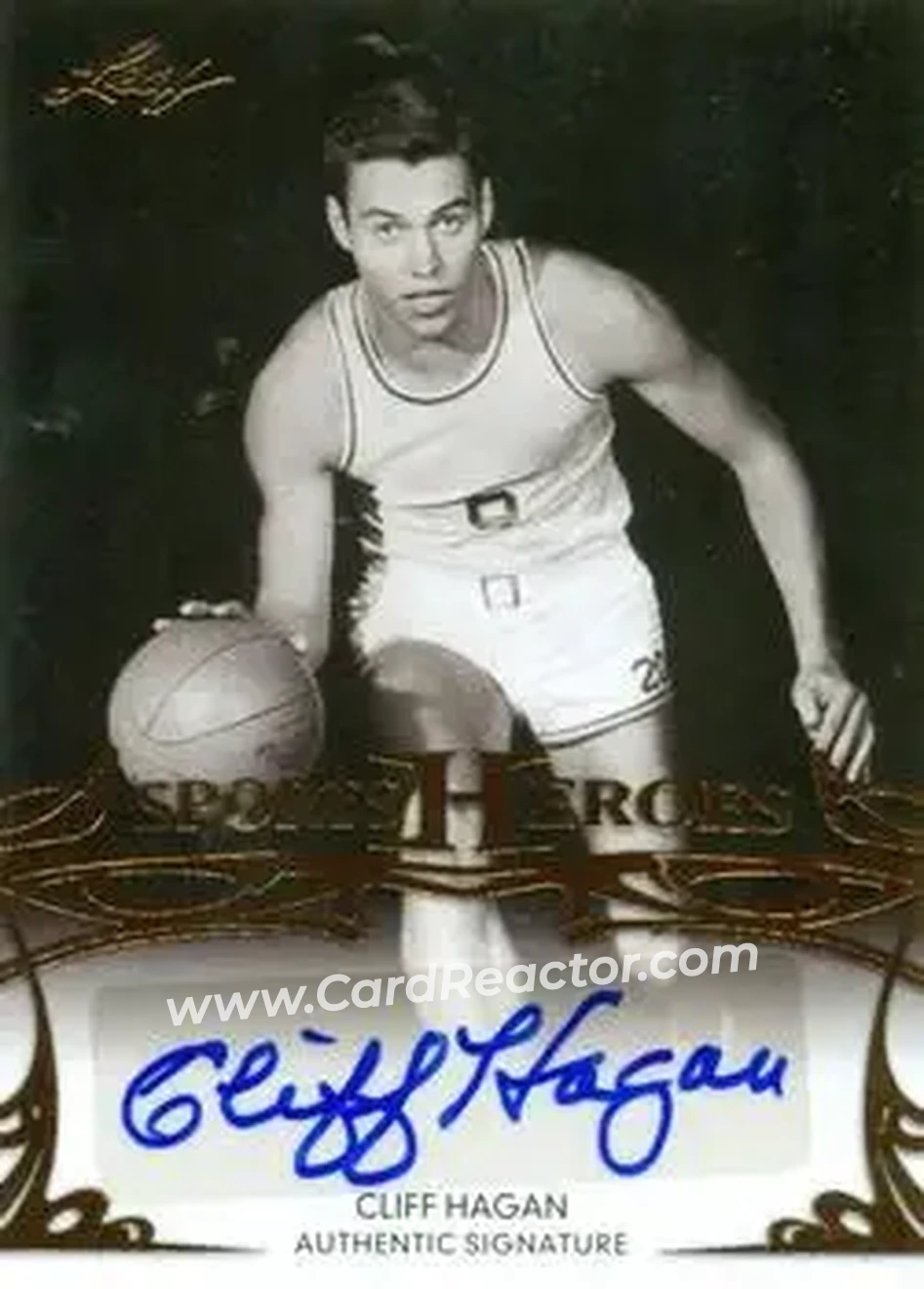 2013 Leaf Sports Heroes #BA-CH1 - Cliff Hagan - Front 2013 Leaf Sports Heroes #BA-CH1 - Cliff Hagan - Front