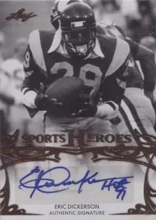 2013 Leaf Sports Heroes #BA-ED1 - Eric Dickerson - Los Angeles Rams