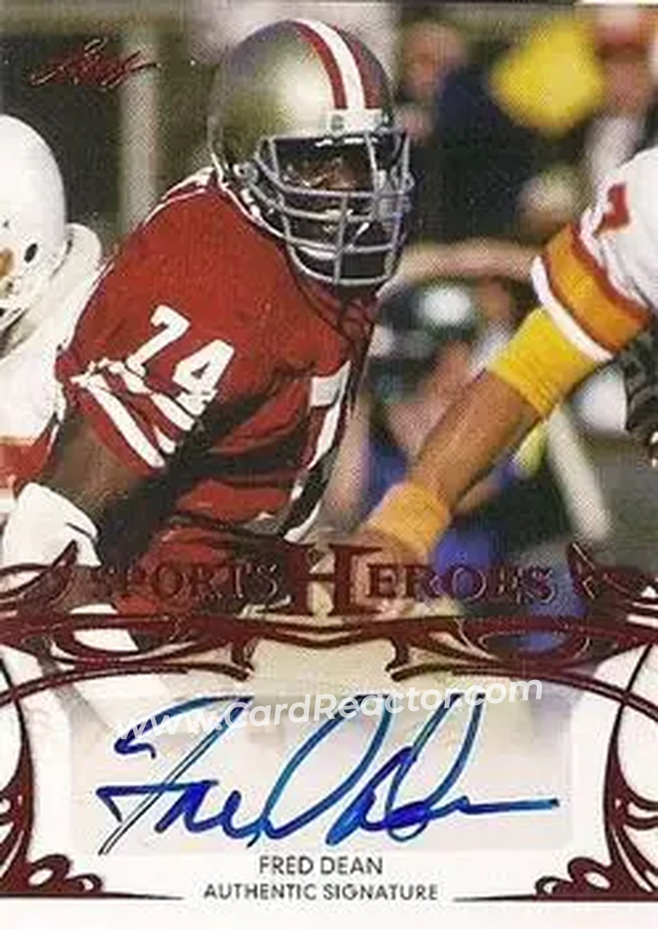 2013 Leaf Sports Heroes #BA-FD1 - Fred Dean - San Francisco 49ers - Front