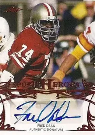 2013 Leaf Sports Heroes #BA-FD1 - Fred Dean - San Francisco 49ers