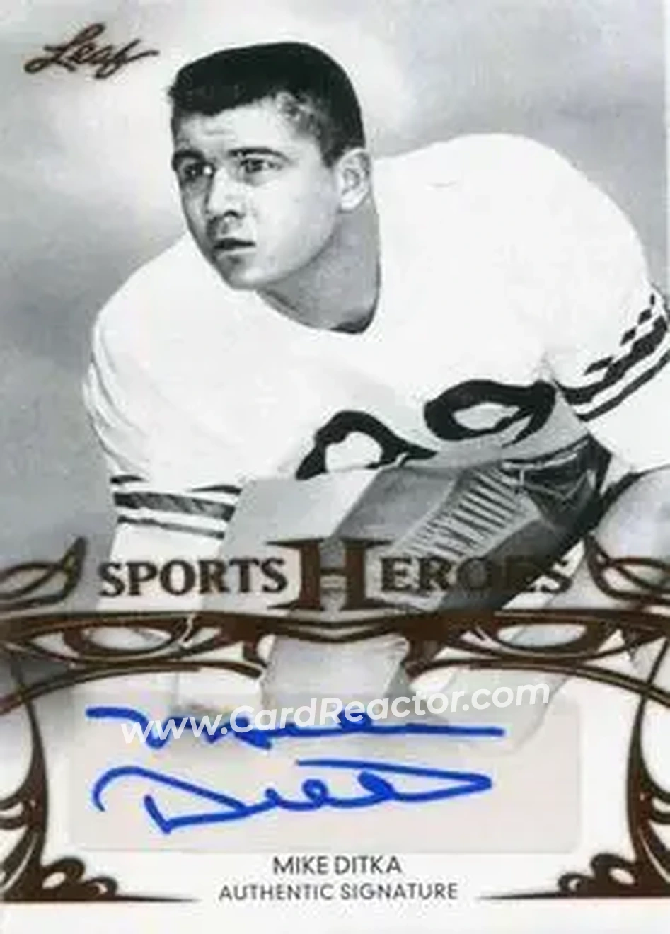 2013 Leaf Sports Heroes #BA-MD1 - Mike Ditka - Front 2013 Leaf Sports Heroes #BA-MD1 - Mike Ditka - Front