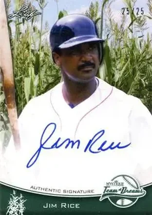 2013 Leaf Sports Heroes - Team of Dreams Autographs #DA-JR1 - Jim Rice - Boston Red Sox