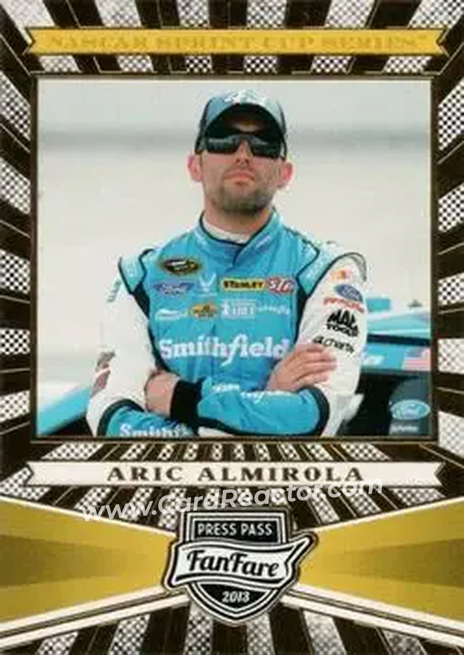 2013 Press Pass Fanfare #1 - Aric Almirola - Richard Petty Motorsports - Front