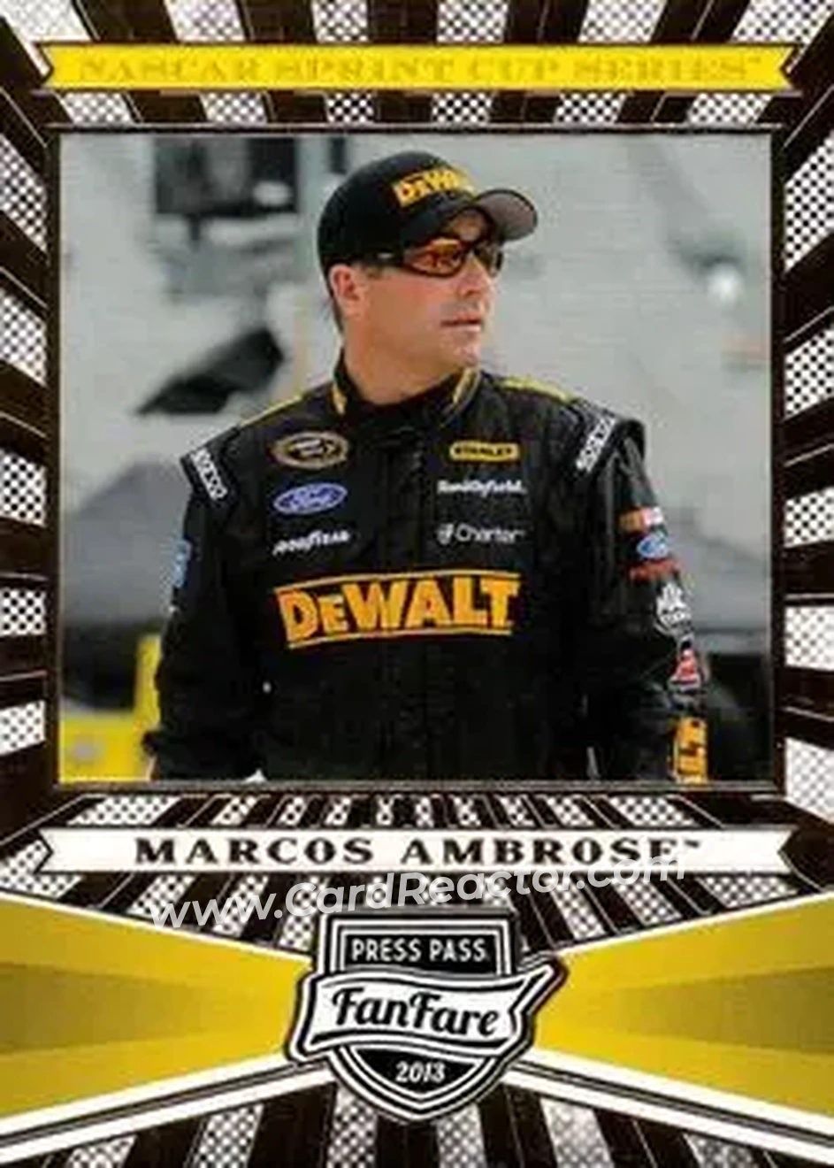 2013 Press Pass Fanfare #3 - Marcos Ambrose - Richard Petty Motorsports - Front