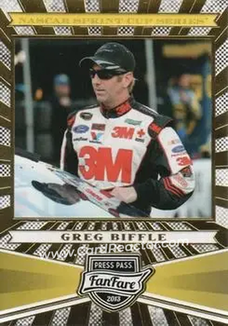 2013 Press Pass Fanfare #5 - Greg Biffle - Roush Fenway Racing - Front