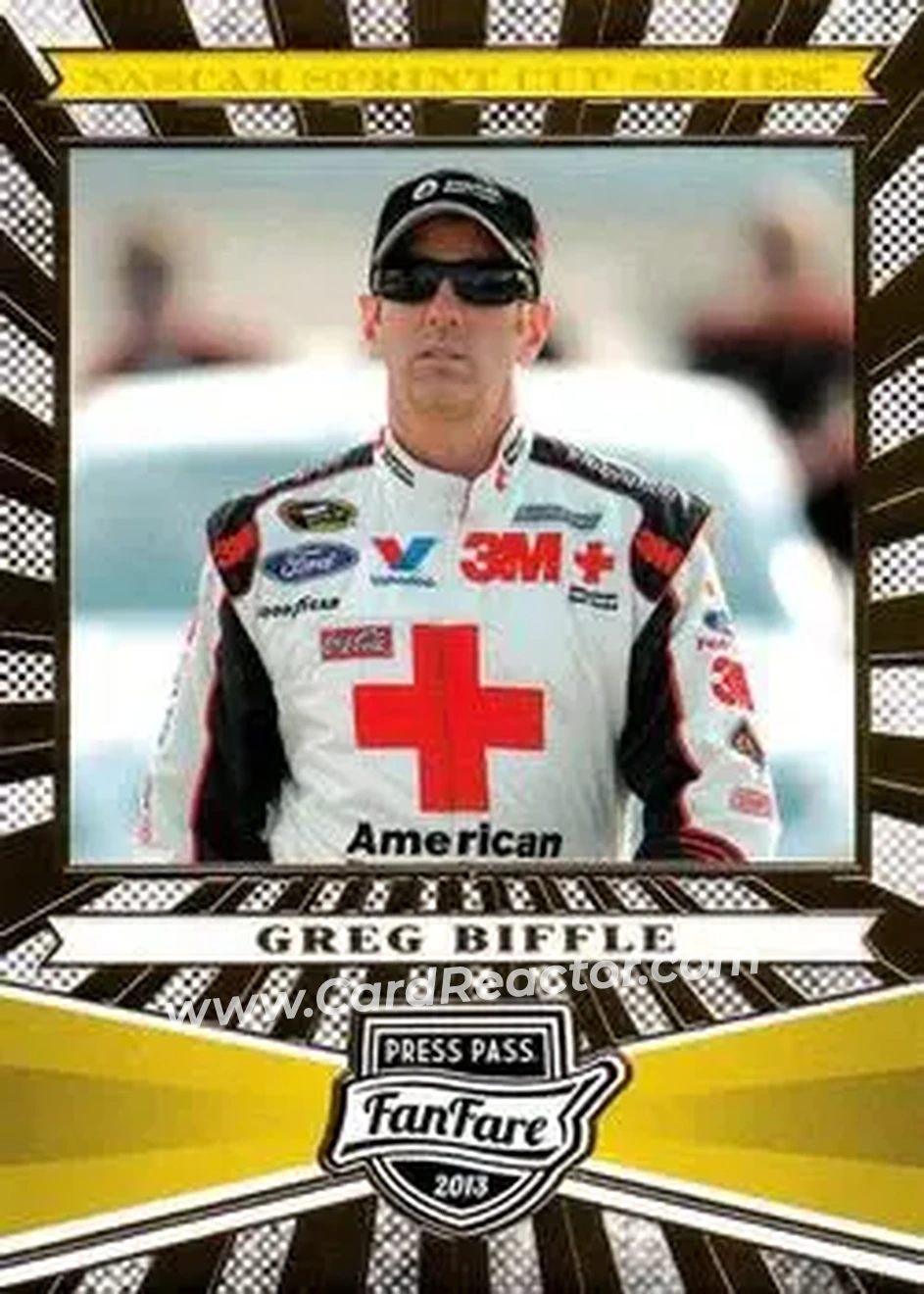 2013 Press Pass Fanfare #6 - Greg Biffle - Roush Fenway Racing - Front