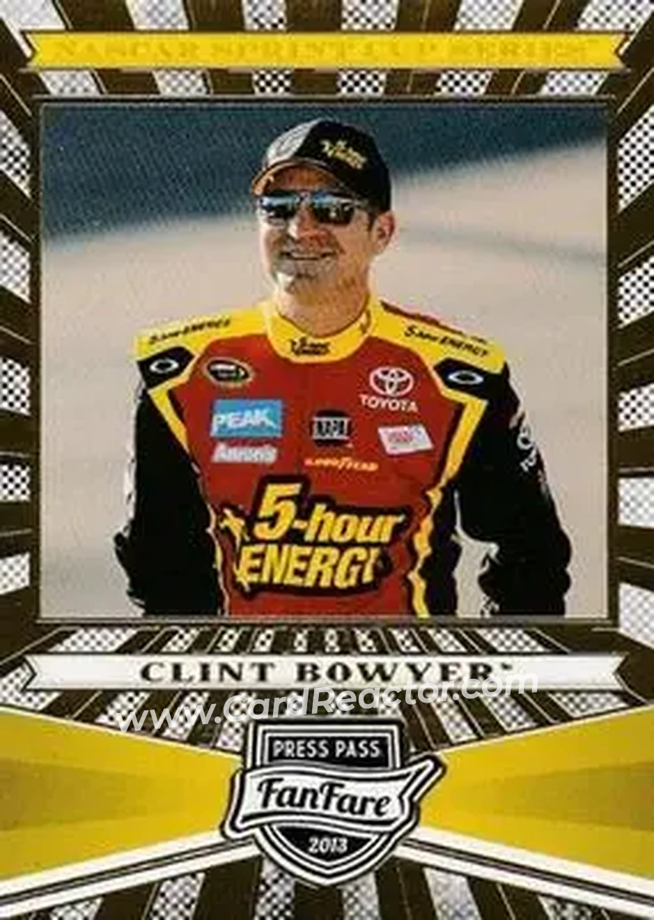 2013 Press Pass Fanfare #7 - Clint Bowyer - Michael Waltrip Racing - Front