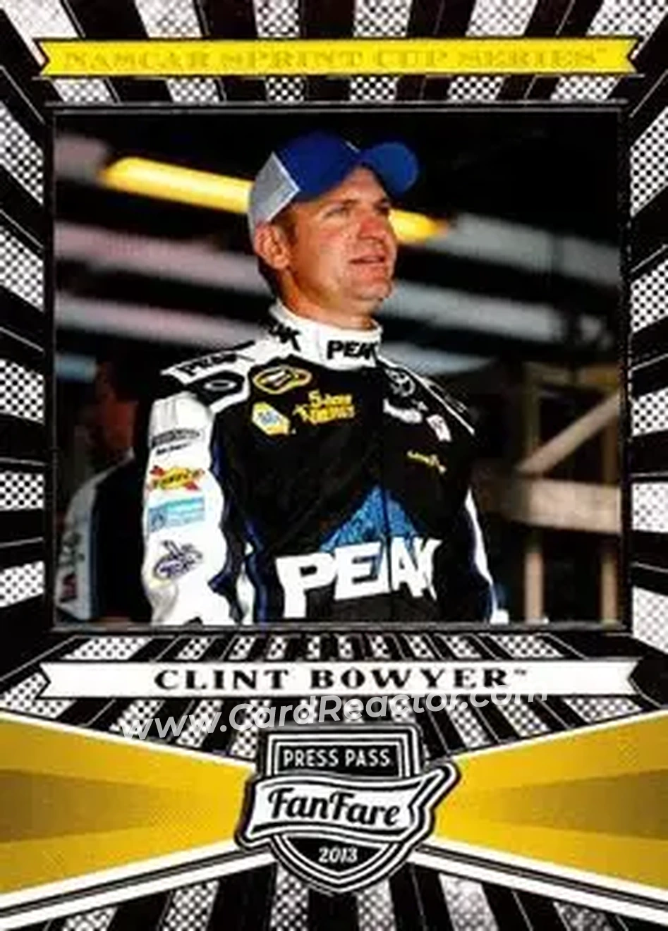 2013 Press Pass Fanfare #8 - Clint Bowyer - Michael Waltrip Racing - Front