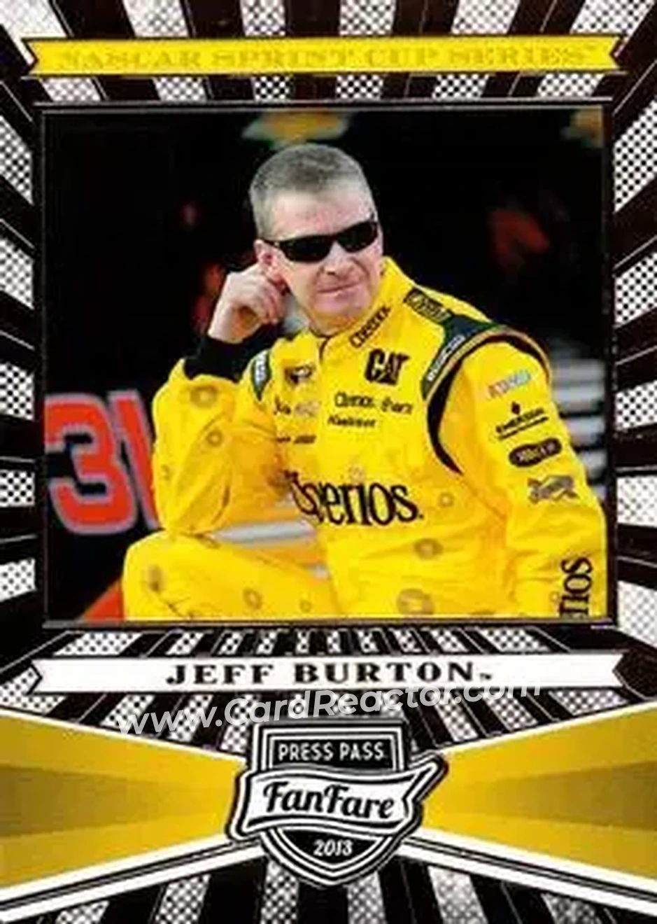 2013 Press Pass Fanfare #9 - Jeff Burton - Richard Childress Racing - Front